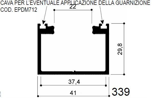 sistema in alluminio per il fissaggio di moduli fotovoltaici