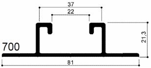 sistema in alluminio per il fissaggio di moduli fotovoltaici